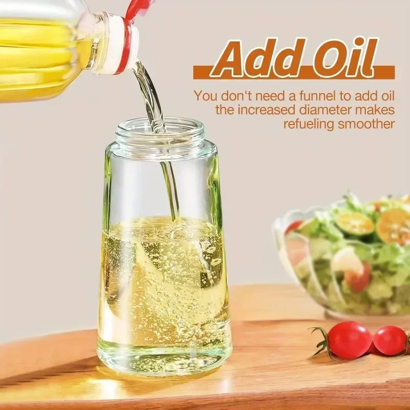 2in1 Glass Oil Sprayer Bottle - BBQ Kitchen Tool